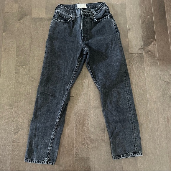 Everlane Denim - Everlane The 90's Cheeky Jean Black Classic Button Fly 25 Ankle